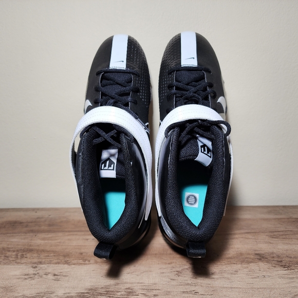 Nike Force Trout 7 Keystone Black White Baseball Cleats CT0831-005 Men's Size 13 - Picture 8 of 11